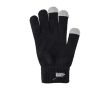 Gants d’hiver RPET avec 3 doigts compatibles écrans tactiles couleur noir