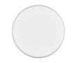 Frisbee rond en plastique recyclé avec finition mouchetée couleur blanc