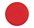 Frisbee rond en plastique recyclé avec finition mouchetée couleur rouge