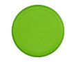 Frisbee rond en plastique recyclé avec finition mouchetée couleur vert lime