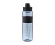 Gourde en plastique avec double option de boire par le bouchon 900ml couleur noir