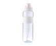 Gourde en plastique avec double option de boire par le bouchon 900ml couleur blanc