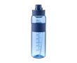 Gourde en plastique avec double option de boire par le bouchon 900ml couleur bleu ultramarine