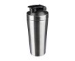Shaker en acier inox recyclé avec boule mélangeuse métallique 750ml couleur argenté