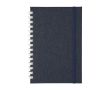 Carnet RPET avec spirale en carton blanc feuilles lignées A5 couleur bleu