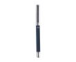 Stylo roller en laiton et RPET personnalisable encre bleue couleur bleu