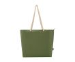 Sac de plage en polyester recyclé avec anses en cordon 23L couleur vert olive