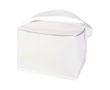 Sac isotherme en non-tissé recyclé pour 6 canettes, capacité 4L couleur blanc