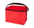 Sac isotherme en non-tissé recyclé pour 6 canettes, capacité 4L couleur rouge