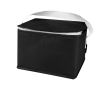 Sac isotherme en non-tissé recyclé pour 6 canettes, capacité 4L couleur noir