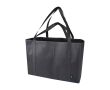 Grand sac cabas en polyester recyclé avec anses 65L couleur noir