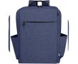 Sac à dos en polyester recyclé avec compartiment pour PC 15'' couleur bleu chiné