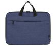Mallette ordinateur portable polyester recyclé et doublure RPET 2 en 1 couleur bleu chiné