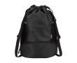Sac de sport 18L imperméable et recyclé avec poche pour chaussures couleur noir