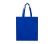 Sac de courses en non-tissé recyclé durable avec soufflet couleur bleu roi