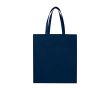 Sac de courses en non-tissé recyclé durable avec soufflet couleur bleu marine