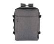 Sac à dos cabine en polyester recyclé 25 L pour ordinateur 17\" couleur gris chiné
