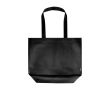 Sac imperméable en plastique recyclé avec fond large 30 L 150g/m² couleur noir