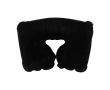 Oreiller de voyage gonflable et compact avec sac assorti couleur noir