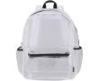Sac à dos recyclé transparent avec poche avant 18 L couleur blanc