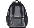 Sac à dos recyclé transparent avec poche avant 18 L couleur noir