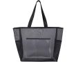 Sac cabas recyclé en maille transparente zippée 23 L couleur noir