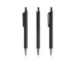 Stylo ergonomique corps triangulaire finition gomme encre noire couleur noir