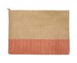 Trousse fine en papier certifié avec doublure douce 3 L couleur acajou