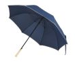 Parapluie anti-vent automatique avec bande réfléchissante Ø130 cm couleur bleu marine