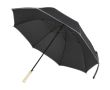 Parapluie anti-vent automatique avec bande réfléchissante Ø130 cm couleur noir