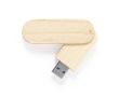 Clé USB en bois format pivotant avec boîtier protecteur couleur bois