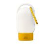 Lotion solaire avec mousqueton et bouchon coloré SPF30 30 ml couleur jaune