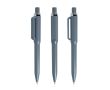 Stylo en ABS recyclé à mécanisme rétractable encre bleue couleur gris foncé