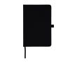 Carnet A5 en polyester RPET à couverture semi-rigide, pages lignées couleur noir