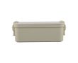 Lunch box empilable à deux niveaux avec set de couverts 2,2 L couleur beige