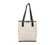 Sac isotherme en similicuir avec anses longues et poche avant 9 L couleur beige