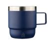 Tasse en inox à double paroi avec intérieur en céramique 180 ml couleur bleu