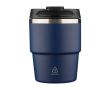 Mug de voyage compact pour le café avec double paroi isolante 175 ml couleur bleu