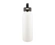 Gourde en inox à double paroi avec bouchon de transport 600 ml couleur blanc