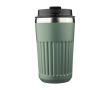 Mug à emporter en acier inoxydable recyclé, double paroi 400 ml couleur vert