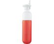 Gourde en acier inoxydable avec paille Dopper Original 450 ml couleur rouge