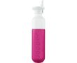 Gourde en acier inoxydable avec paille Dopper Original 450 ml couleur fuchsia fluorescent