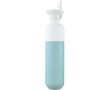 Gourde en acier inoxydable avec paille Dopper Original 450 ml couleur bleu ciel