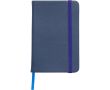 Carnet A5 en PU recyclé avec fermeture élastique et pages blanches couleur bleu