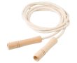 Corde à sauter en coton et polyester avec poignées en bois FSC couleur marron