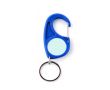 Porte-clés à deux faces avec mousqueton et attache pour toute occasion couleur bleu roi