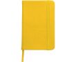 Carnet A5 en PU recyclé avec fermeture élastique et pages lignées couleur jaune