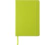 Carnet A5 en PU recyclé avec fermeture élastique et pages lignées couleur vert clair