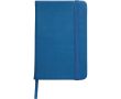 Carnet A6 en PU recyclé avec fermeture élastique, pages lignées couleur bleu