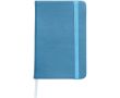 Carnet A6 en PU recyclé avec fermeture élastique, pages lignées couleur bleu ciel